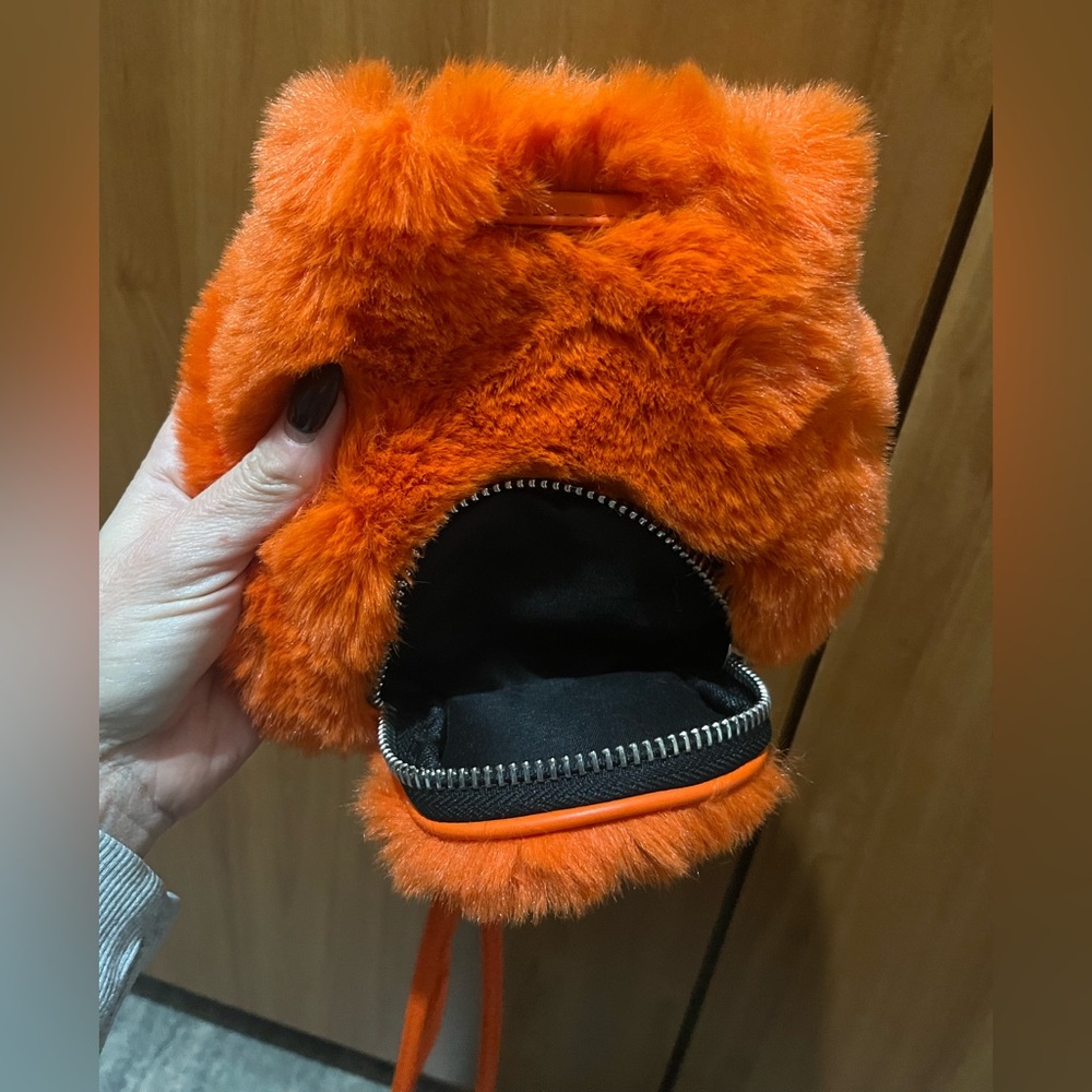 Current Mood Fluffy Orange Mini Backpack - image 2